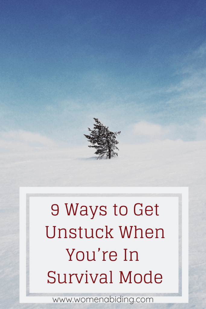 9 Ways to Get Unstuck When You’re In Survival Mode