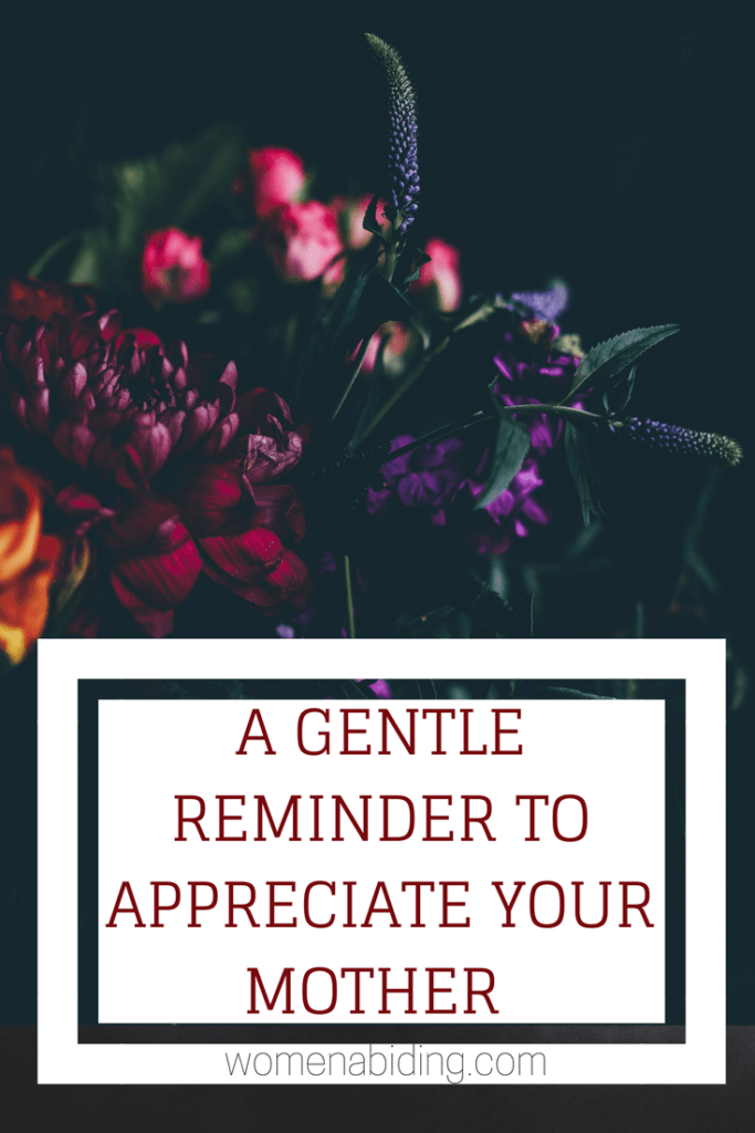 A Gentle Reminder to Appreciate Your Mother